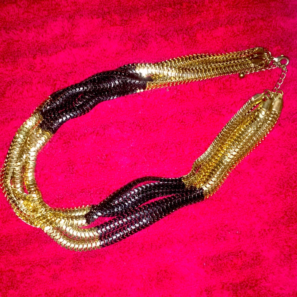 Black and gold necklace